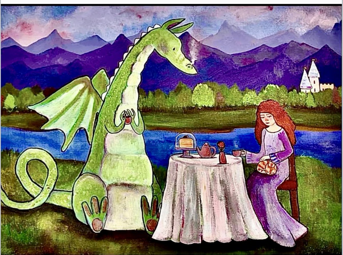 ScorpioLisaM's tweet photo. On Thursdays we wear purple. Art by Andra Lynn. #coloroftheday #ThursdayThoughts #ThursdayVibes #ThursdayMagic #WomensArt #teatime https://t.co/uG68PEyNLd