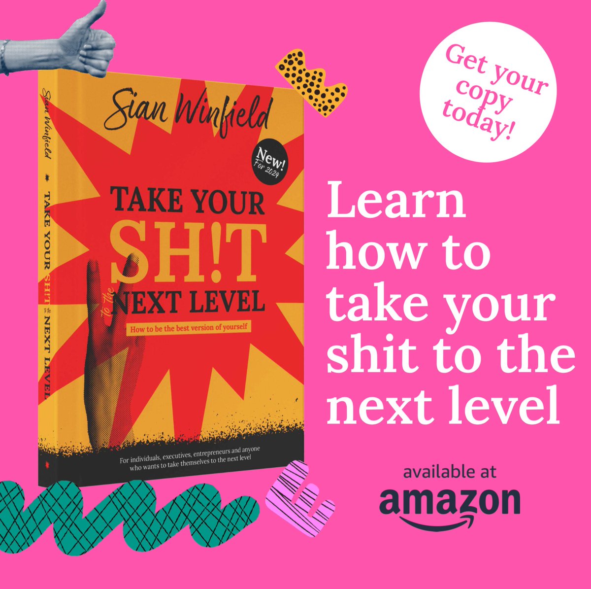 sianwinfield's tweet photo. Want to raise your game? Grab a copy of ‘Take your shit to the next level"💥

Visit my website to find out more👇👇👇

https://t.co/rybAcHbuDI

#takeyourshittothenextlevel #bestversionofyourself #growthmindset #peakperformance #personaldevelopment https://t.co/1wmecbPJXm