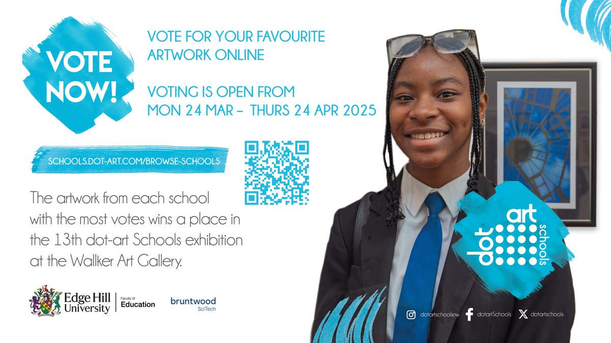 Voting closes tomorrow for the Liverpool City Region's Top Young Artist with <a href="/dotartschools/">dot-art Schools</a>!

Our team are delighted to see some Children's University schools involved in this competition! We've cast our votes, have you?!

Vote here: schools.dot-art.com/browse-schools/

#LearningForFun