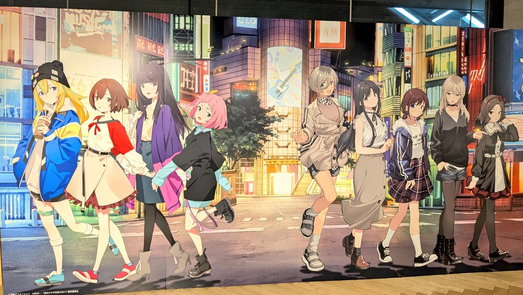 「こっちも行ってきたガルクラ×ヨルクラPOPUP SHOPどっちも2024春アニメ」|天然パーマのイラスト