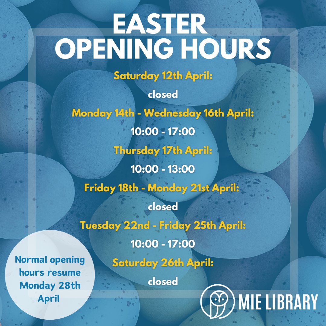 🥚Easter Opening Hours 🥚

Saturday 12th April: closed

Monday 14th - Wednesday 16th April: 10:00 - 17:00

Thursday 17th April: 10:00 - 13:00

Friday 18th - Monday 21st April: closed

Tuesday 22nd - Friday 25th April: 10:00 - 17:00

Saturday 26th April: closed