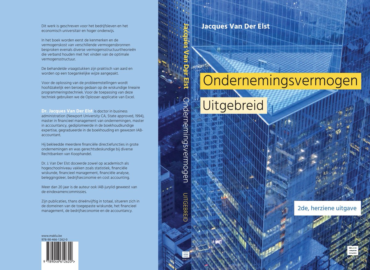 In "Ondernemingsvermogen" worden de kenmerken en vermogenskost van verschillende vermogensbronnen praktisch besproken, evenals diverse vermogensstructuurtheorieën die verband houden met het vinden van de optimale vermogensstructuur. 2cm.es/Ogr2