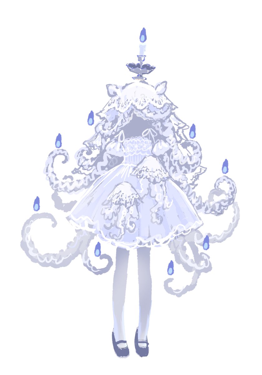 夏らしいギーギちゃんを描こうとして紆余曲折ありすぎた絵