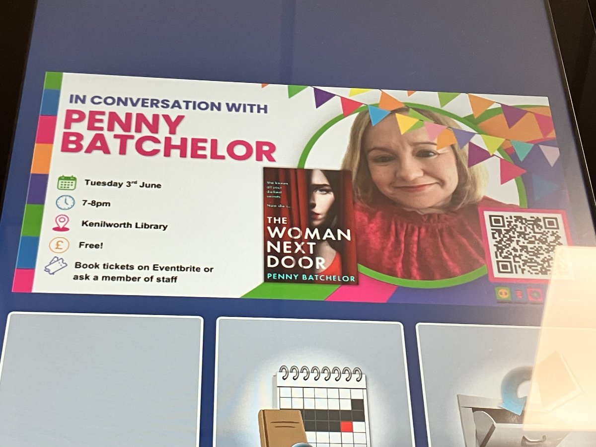 Penny Batchelor - Author (@penny_author) on Twitter photo Got a bit of a shock when I went to check out a library book and came face to face with myself ... 😄 <a href="/warkslibraries/">Warwickshire Libraries</a> <a href="/CILIPinfo/">CILIP</a> #lovelibraries <a href="/emblabooks/">Embla Books</a> #PsychologicalThriller #authorslife Got a bit of a shock when I went to check out a library book and came face to face with myself ... 😄 <a href="/warkslibraries/">Warwickshire Libraries</a> <a href="/CILIPinfo/">CILIP</a> #lovelibraries <a href="/emblabooks/">Embla Books</a> #PsychologicalThriller #authorslife
