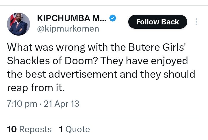 AokoOtieno_'s tweet photo. This has aged well 😌🚶👏

Back when Murkomen had sense https://t.co/RyEPzrTO3k