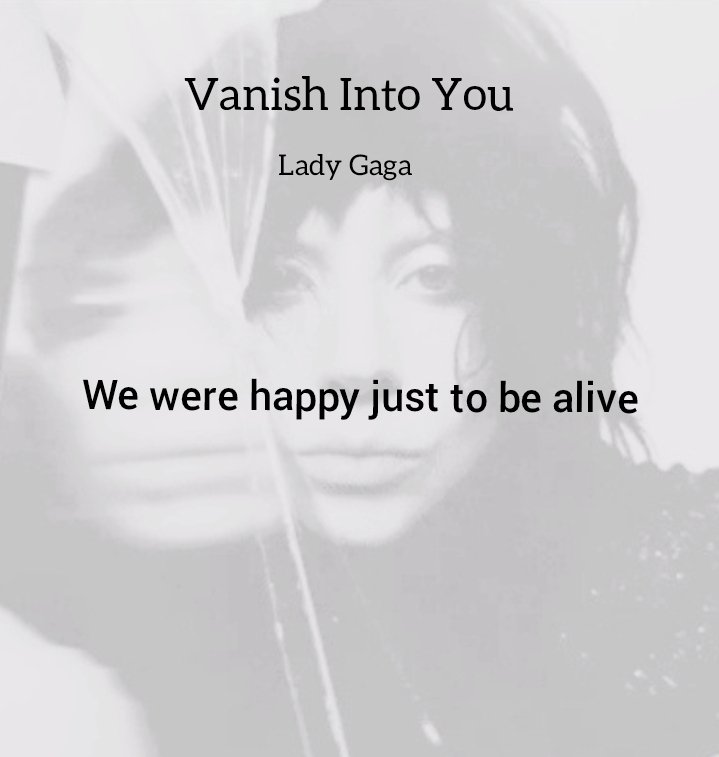 ever_found's tweet photo. Lady Gaga – Vanish Into You https://t.co/gWW5lrFnEV