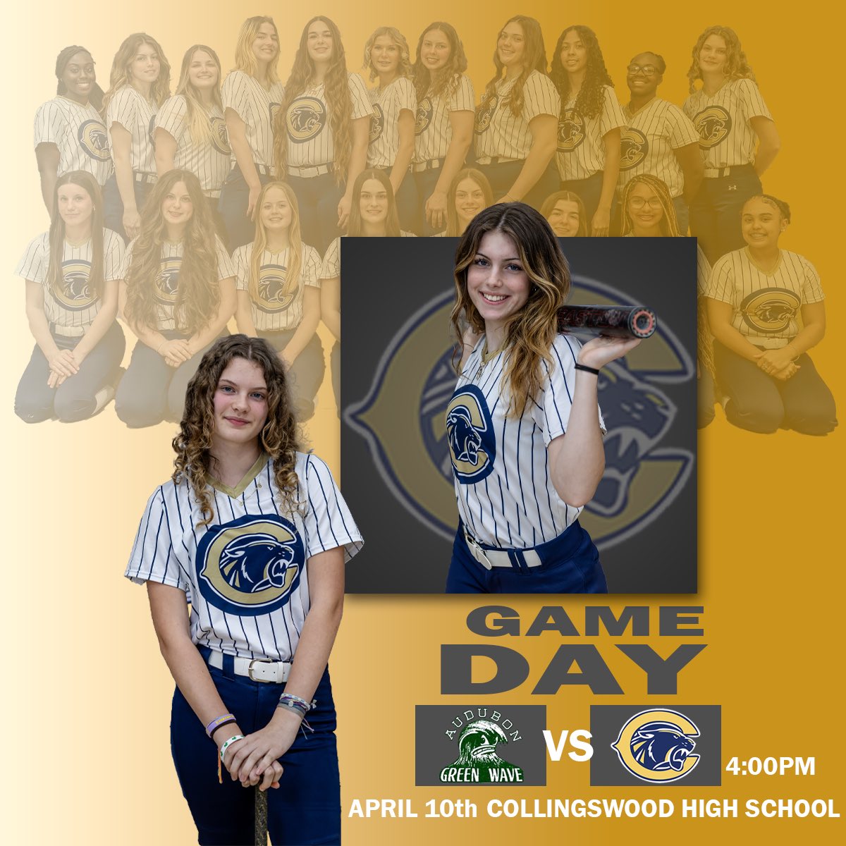 IT’S GAME DAY!!🥎 Colls will host Audubon High School at 4:00pm, come out and support!!
#rollcolls