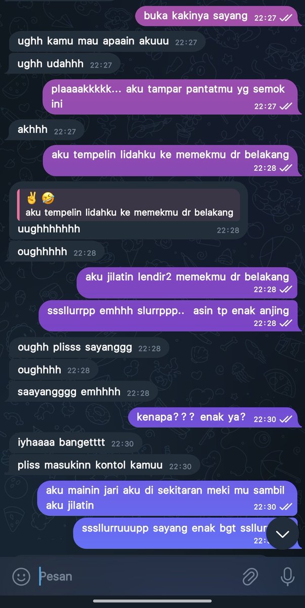 RawanBecek's tweet photo. enak kan kalo dijilat ama suami orang haha... https://t.co/iXSe9FtdHW