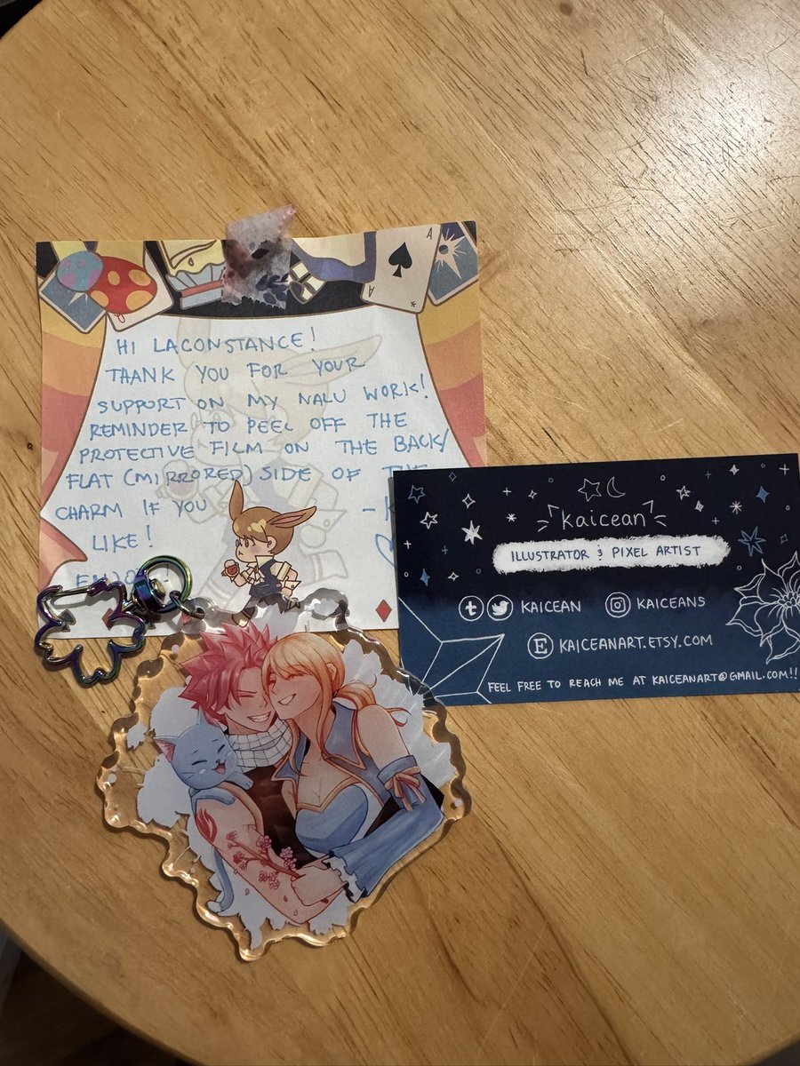 mrs_michelson's tweet photo. I got this in the mail yesterday! Thank you so much @kaicean! I love it so much. https://t.co/Vb3fNrJyCj