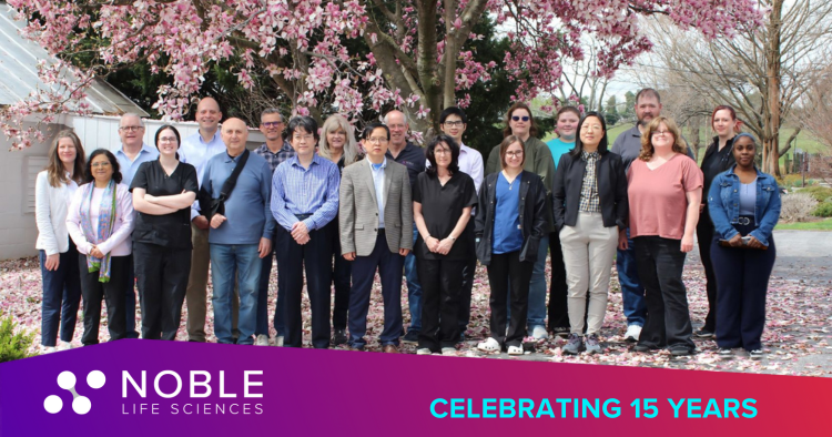 LifeNoble's tweet photo. Today, Noble Life Sciences Inc celebrates 15 years as your trusted preclinical research partner! 🎉 Thank you to our team &amp; clients for being part of our journey. We’re proud of how far we’ve come &amp; look forward to the future! https://t.co/wPL9jhzj0Z

#lifesciences #biotech https://t.co/rltFrzhFWd