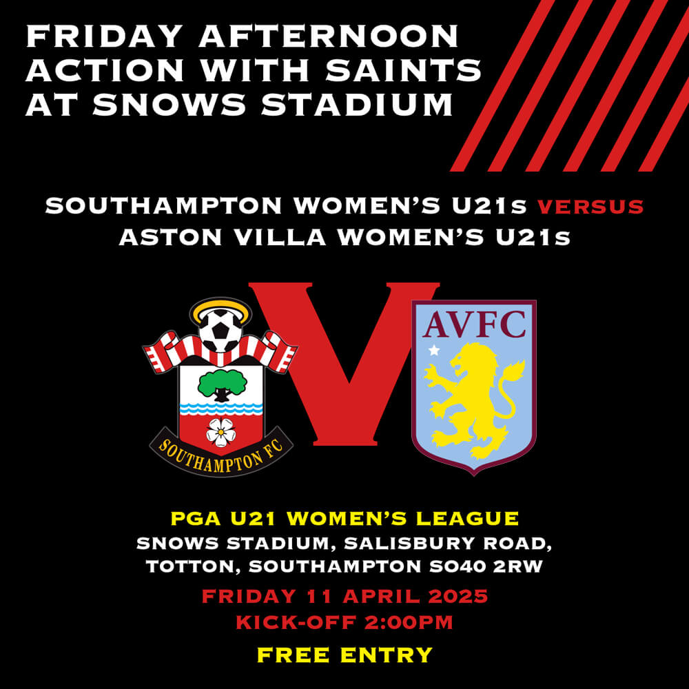 AFCTotton's tweet image. Friday Afternoon Action with SAINTS WOMEN U21s

@SaintsFCWomen U21s 🇵🇪😇🇵🇪
🆚 @AVWFCOfficial U21s
🏆 PGA U21 Women's League
🏟 Snows Stadium, Totton SO40 2RW
📅 Friday 11 April 2025
⏰ Kick-Off 2:00pm

🎟 FREE Entry | BAR Open 🍻

#inthatnumber