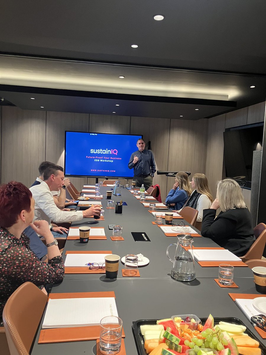 Great morning with Liam McEvoy, co-Founder of <a href="/SustainIQ/">SustainIQ</a> learning how to navigate new UK regulations and turn sustainability into a business advantage 🤓 We delved into many key aspects of ESG and what that means for businesses.  #ESG #sustainability #data #reporting #netzero