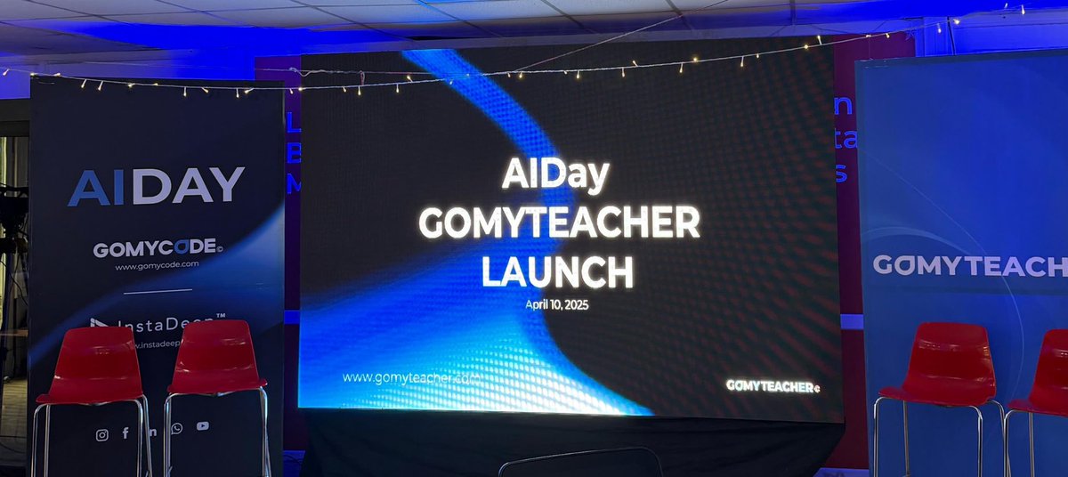 With <a href="/YAHYACODE/">Yahya Bouhlel</a> at the launch of GoMyTeacher, the first AI-assistant platform for teachers in Africa! 🌍🚀

10X faster and better grading! 🎉The collaboration between <a href="/instadeepai/">InstaDeep</a> and <a href="/gomycode/">GoMyCode</a> is productive! 🤝