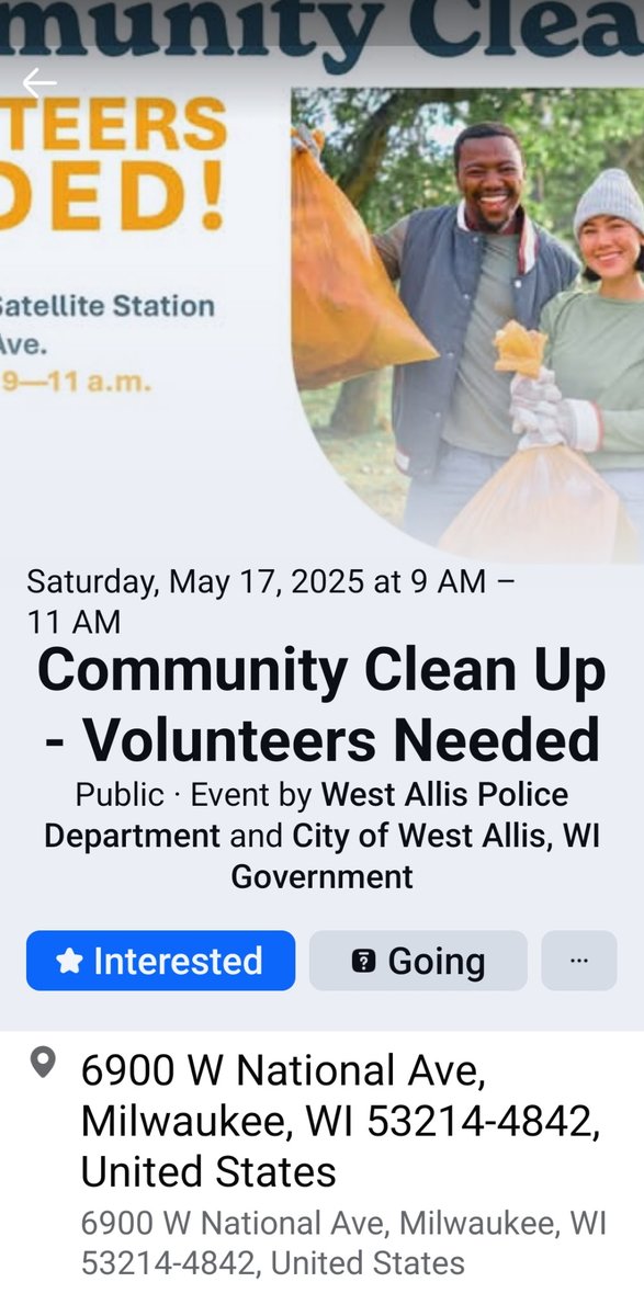 jonnyhammer66's tweet photo. Meet us May 17th for the COMMUNITY CLEAN UP 
6900 W National to pick up 
Supplies and enjoy Snacks and drinks. Afterwards we will be cleaning up the Butterfly Garden 64th Burnham area https://t.co/f7KC5gqlqa