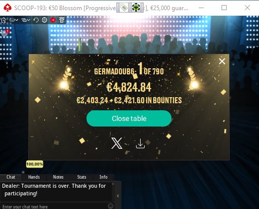 GerMaDoub6's tweet photo. SCOOP-193: Blossom 50€ de 19:00
1/790

Double win hier pour mes deux premiers titres SCOOP ! https://t.co/qDj0QUiLAn