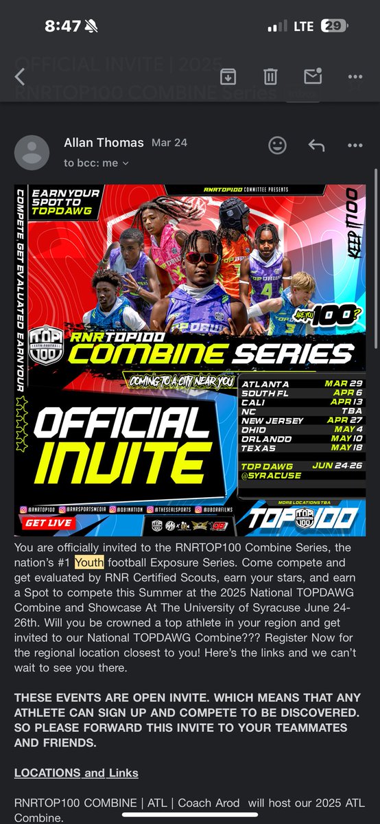 Thankful to have a invite to prove my self as top 100