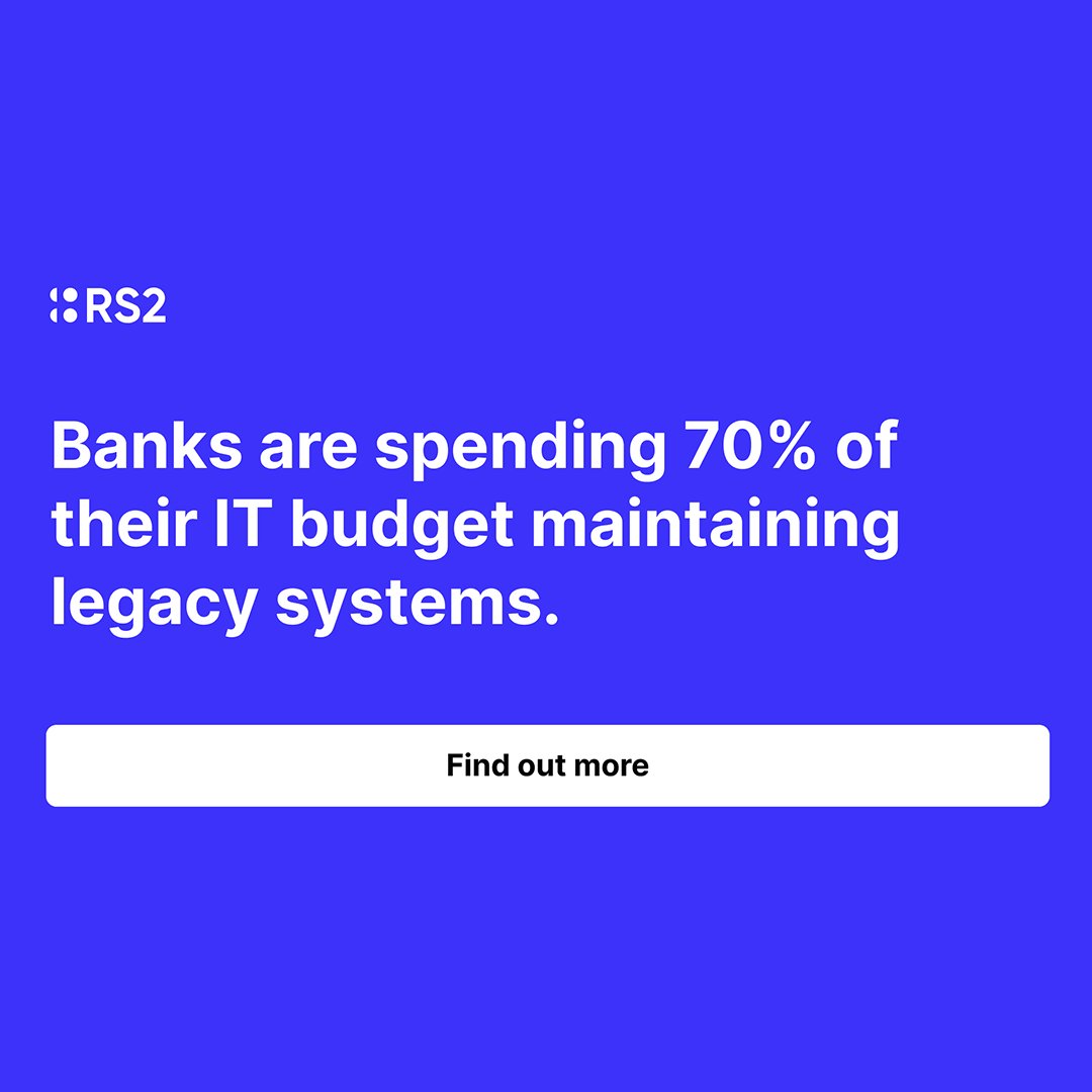 Banks spend 70% of IT budgets on outdated legacy systems — stalling innovation.
It’s time to move beyond patchwork fixes.
Discover how to future-proof banking in our latest whitepaper: rs2.com/white-paper-ho…