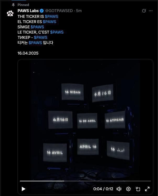 Paws listing date expected 
16 April 2025 🔥

What do you think 👀