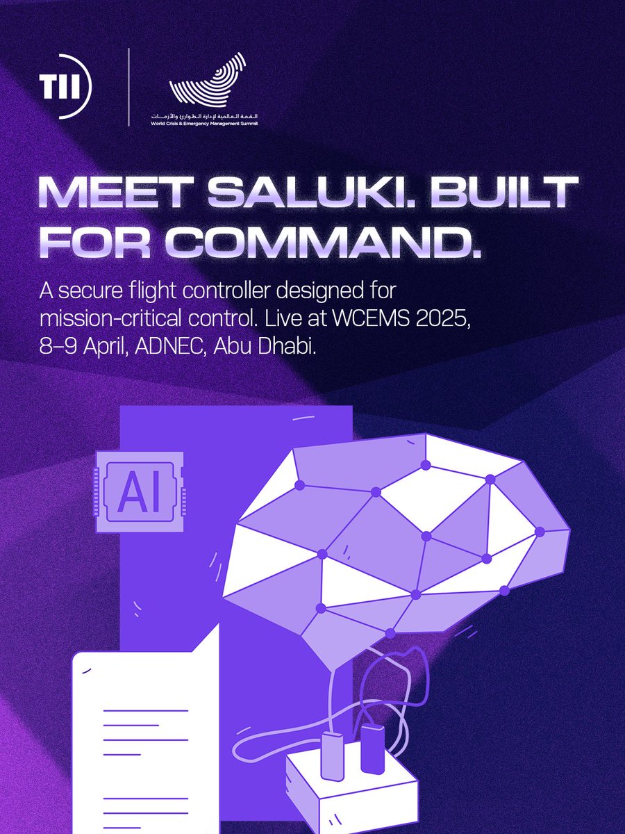 TIIuae's tweet image. Every second counts—Saluki delivers. Built for complex autonomous missions with Gen AI, Zero Trust, and multi-vehicle control.  
Learn more: wcems.ae/en/home  

#Saluki #AutonomousTech #AIForGood #MissionCritical #TechnologyInnovation