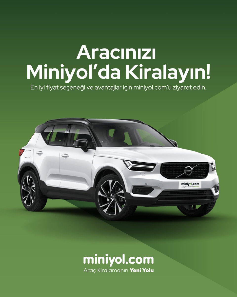 miniyolcomtr's tweet photo. Yüzlerce araç seçeneği, en iyi fiyat garantisi ve esnek kiralama koşullarıyla Miniyol, ihtiyaçlarınıza en uygun aracı bulmanın en kolay yolu! Hemen https://t.co/zxxt2TD8pA’u ziyaret edin, konforlu ve güvenli bir yolculuğun keyfini çıkarın. 🚗✨

#miniyol #yolculuk #araçkiralama https://t.co/1cRXCcKpeH