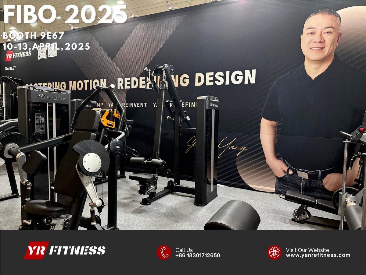 yrfitness_china's tweet photo. YR Fitness is officially at FIBO!
We’re all set and ready to meet you at Booth 9E67 – with our top-tier equipment, industry-leading technology, and a passionate team behind every detail. 💪
#yrfitness #FIBO2025 #gymequipment https://t.co/vv3aLHVito