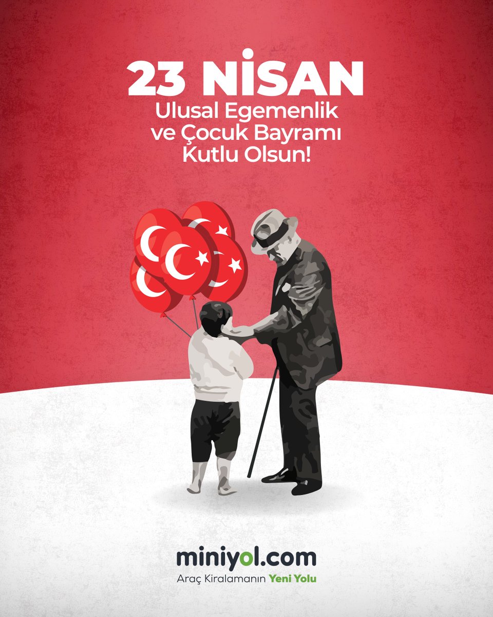 miniyolcomtr's tweet photo. Miniyol olarak, çocukların neşesiyle aydınlanan bu özel günde, tüm çocukların 23 Nisan Ulusal Egemenlik ve Çocuk Bayramı'nı kutluyoruz! 🇹🇷🎈

#miniyol #23Nisan #ulusalegemenlikvecocukbayramı https://t.co/OSujfSWYAS