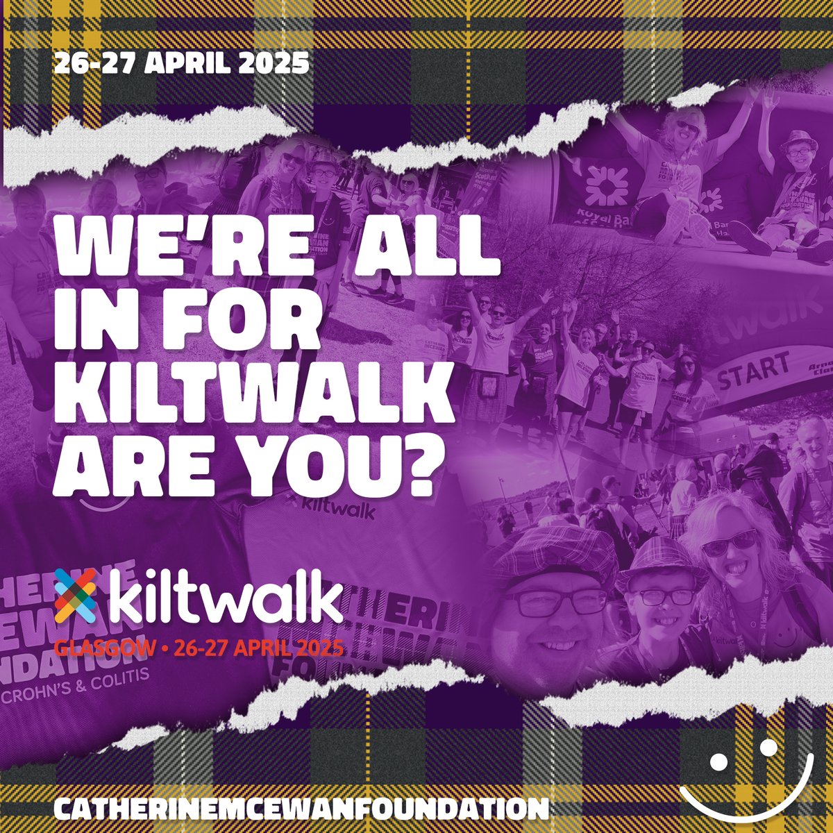 Have you signed up to the 2025 Kiltwalk? 
There are limited spaces available for the Glasgow Kiltwalk on the 26th - 27th of April.
Take the first step, get signed up via &gt; thekiltwalk.co.uk/events/glasgow