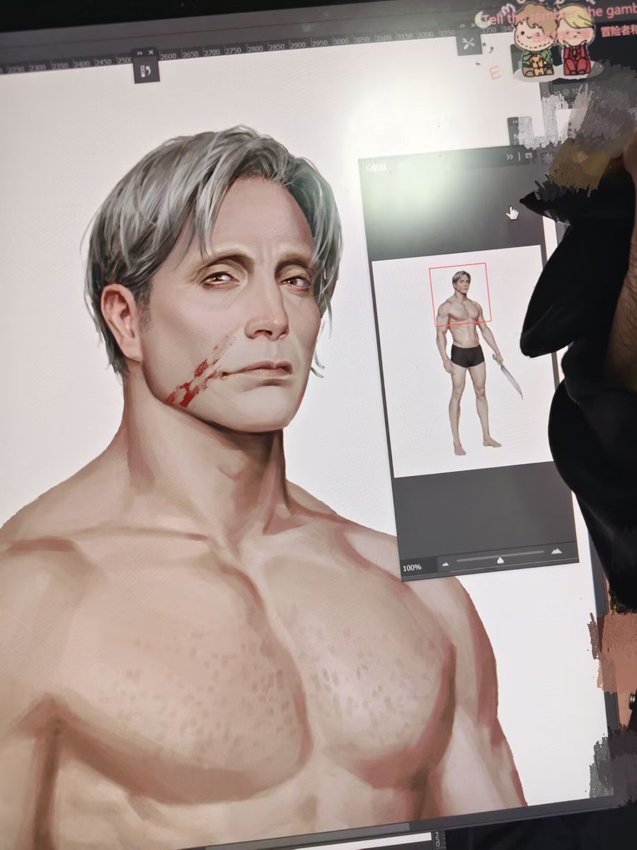 Progress +1
#MadsMikkelsen #art