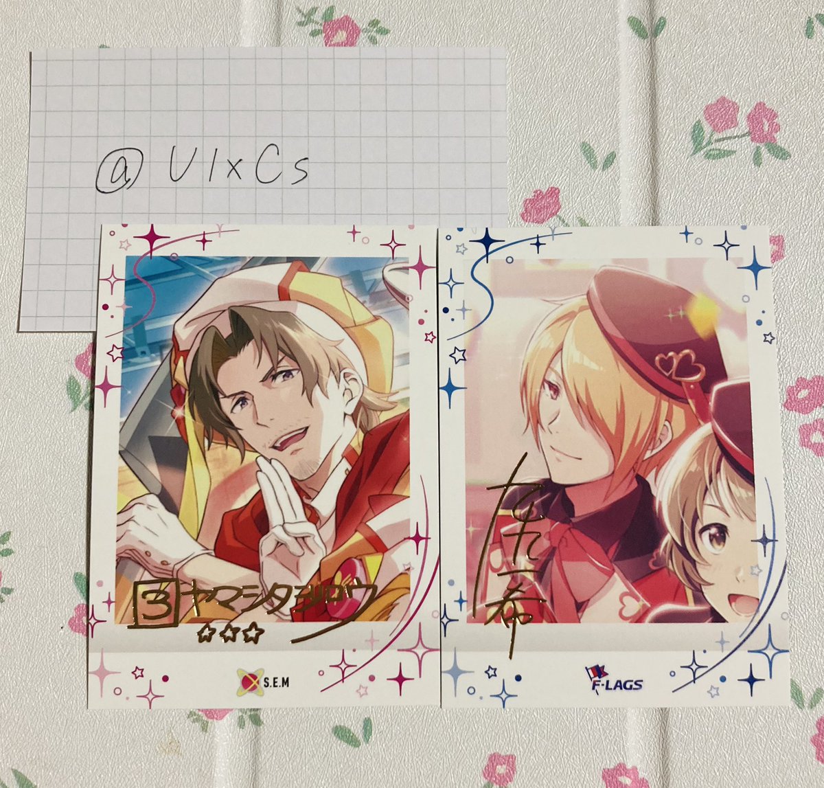 UlxCs's tweet photo. 【交換】SideM ぱしゃこれ 第8弾 箔押し

譲 : 次郎、一希

求 : 百々人

基本郵送でのお取引希望ですが応相談でお手渡しも可能です！
検索からでもお気軽にお声掛けください！ https://t.co/CjpybnPE3V