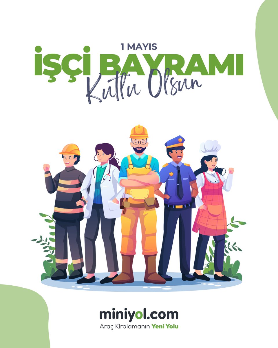 miniyolcomtr's tweet photo. 1 Mayıs Emek ve Dayanışma Günü Kutlu Olsun! 💪
Üreten, emek veren, alın teriyle hayatı güzelleştiren herkesin 1 Mayıs Emek ve Dayanışma Günü’nü kutluyoruz.

#miniyol #1Mayıs #emekvedayanışmagünü https://t.co/WTsiN26UTq