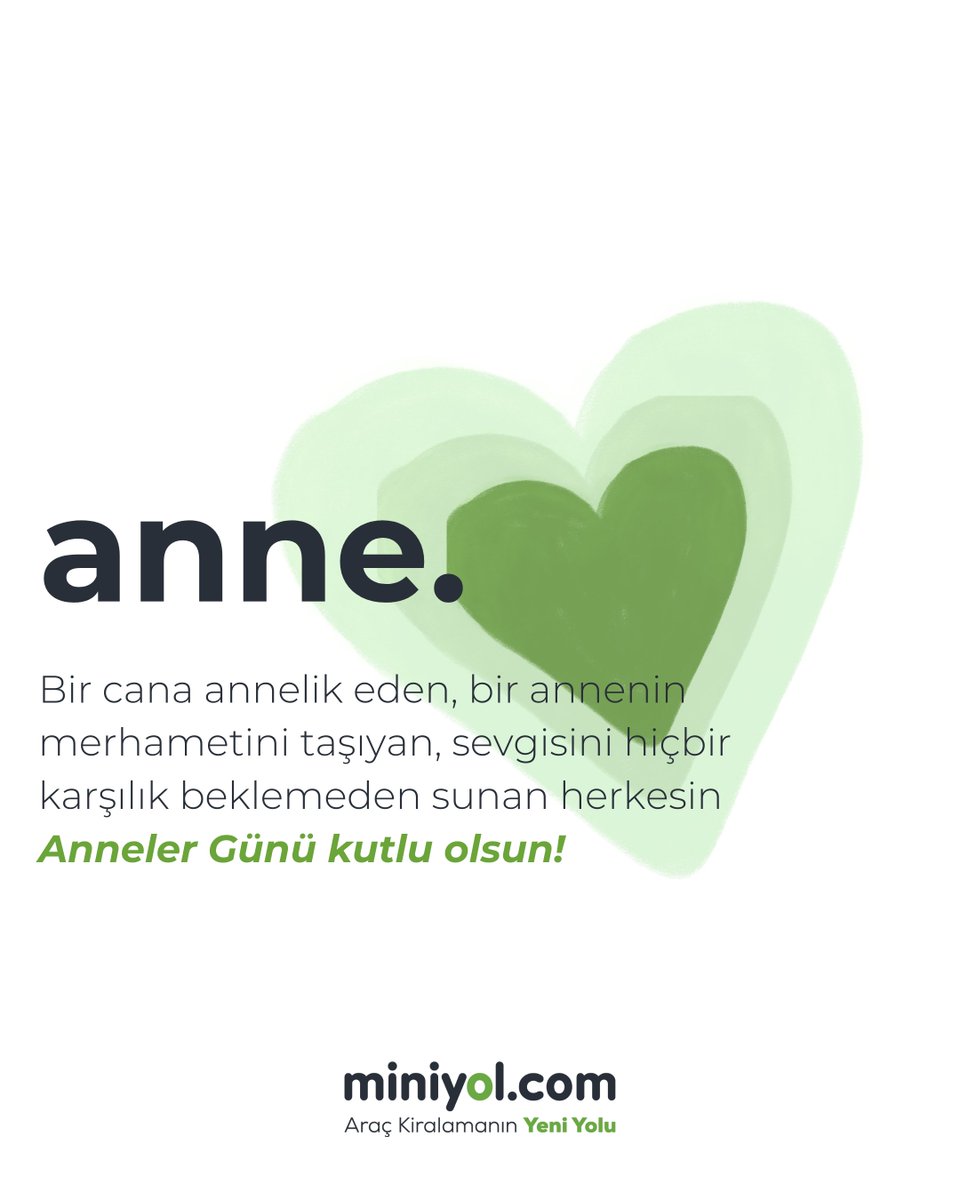 miniyolcomtr's tweet photo. Karşılıksız sevginin, sonsuz şefkatin adı olan tüm annelerin Anneler Günü kutlu olsun. 💐❤️

#miniyol #annelerGünü https://t.co/tEU7e0YBZF