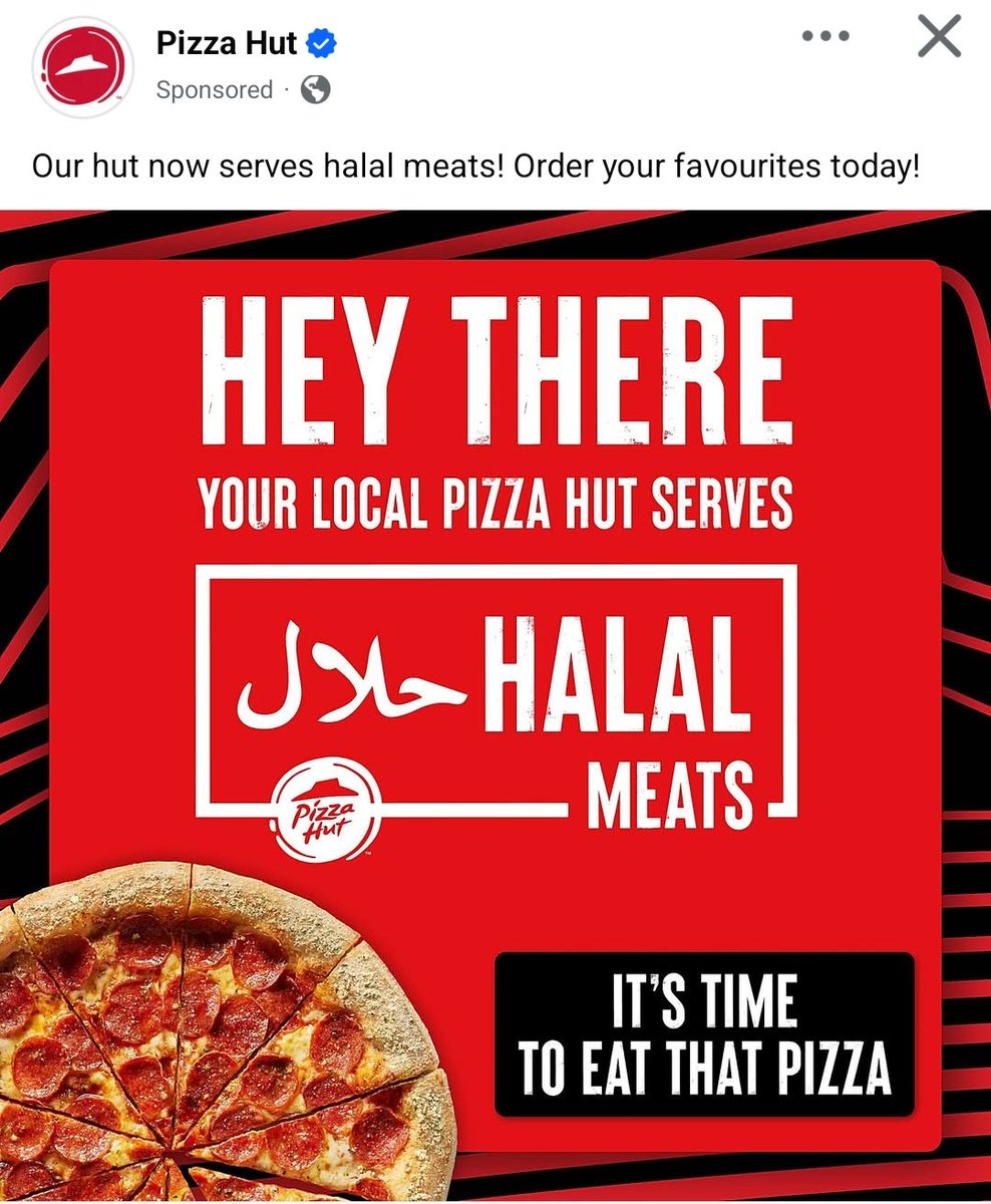 Dear Muslims in the UK,

Pizza Hut provides free meals to Israeli soldiers complicit in the genocide in Gaza. Please, do tell them to stick their pizza where the sun don’t shine.

Boycott the genocide-supporting @PizzaHut!