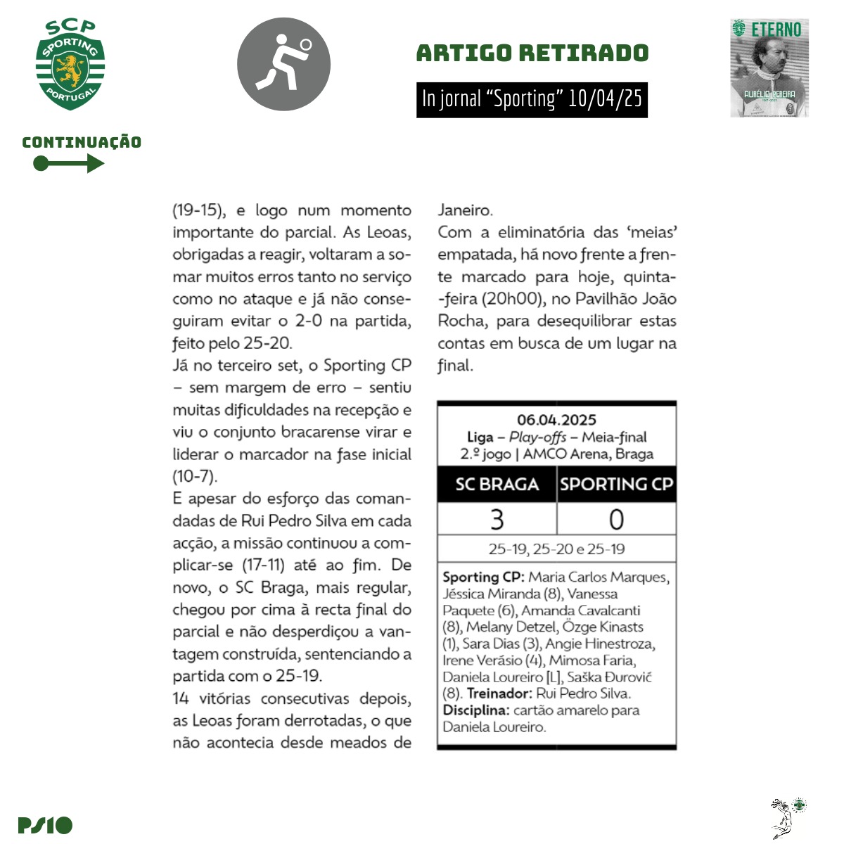 VolFemininoSCP's tweet photo. "Somos notícia"... Jornal "Sporting" desta semana...
Análise do jogo 2 da 1/2 final da Liga https://t.co/PxMijz78lp, da nossa equipa sénior, frente ao SC Braga...
#SportingCP
#VoleibolFemSCP
#Noticias
#JornalSporting
#LigaSolverdept https://t.co/WB1T9rJJ6U