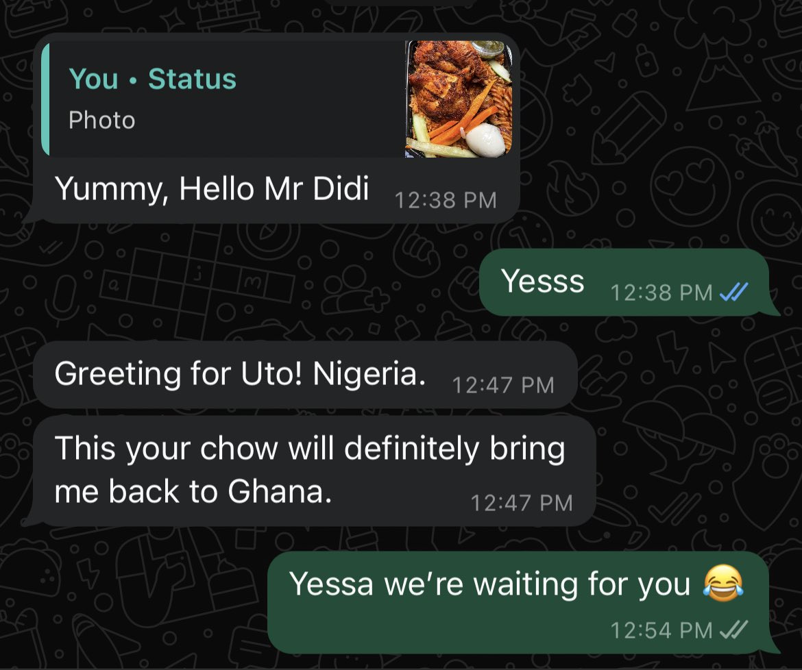 DidiJollof's tweet photo. We’ve won the jollof battle against 🇳🇬 🤭 https://t.co/1048zBWm6d