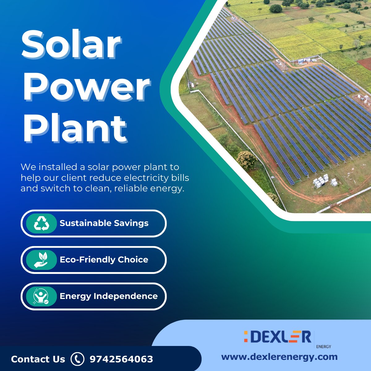 dexlerenergy's tweet photo. Solar Power Plant Installation for Sustainable Savings

We installed a solar power plant to help our client reduce electricity bills and switch to clean, reliable energy. A step toward energy independence and a greener tomorrow.

#SolarPowerPlant #DexlerEnergy #OpenAccessSolar https://t.co/U5anENJavT