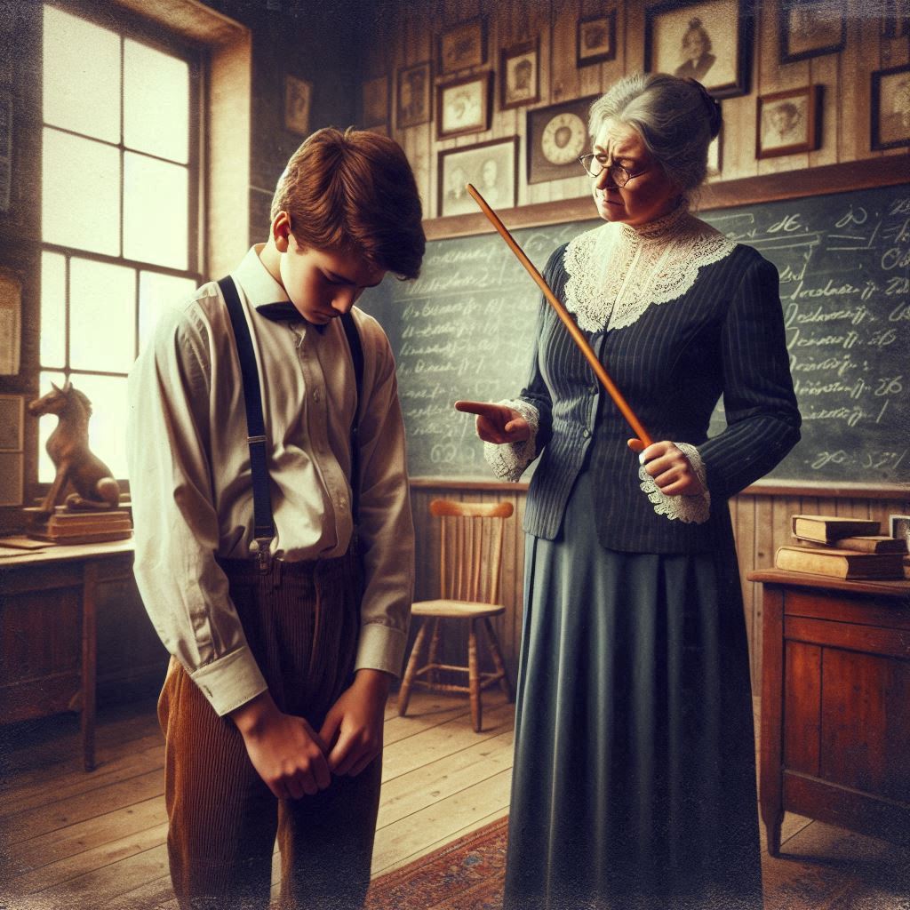 Kept after the class.