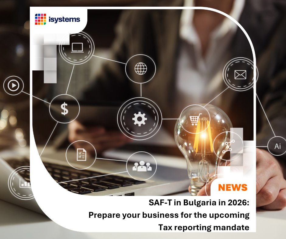 isystems_group's tweet photo. 📢 SAF-T reporting is coming to Bulgaria in 2026 - is your business ready? At Isystems, we’re ready to guide you every step of the way with proven SAF-T experience. Contact us now.

#SAFTBulgaria #TaxCompliance #Isystems https://t.co/kzW92vOFC6