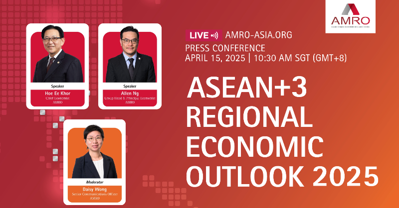 amro_asia's tweet photo. As #ASEANplus3 braces for unprecedented trade headwinds, what lies ahead for the region’s near-term economic outlook and what will drive its long-term growth potential? Find out at the #AREO 2025 launch:
🗓️April 15
⏰10:30 AM Singapore time
👉Register now: https://t.co/0BlXHb3Rn7