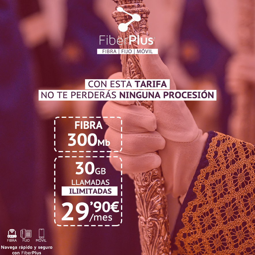 soyfiberplus's tweet photo. 📣 ¡Vive la #SemanaSanta con FiberPlus y no te quedes sin datos con esta súper tarifa! https://t.co/guvUMPFUfr