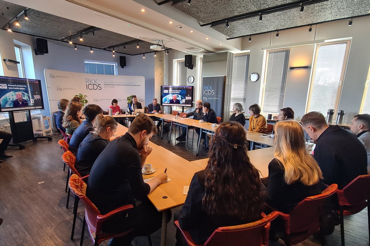 ICDS Tallinn (@icds_tallinn) on Twitter photo Indo-Pacific security dynamics is in flux
Today, <a href="/ICDS_Tallinn/">ICDS Tallinn</a> hosted a seminar on Southeast Asia’s agency, China-Russia ties, and Japan’s security outlook.
With insights from:
▪️ <a href="/FelixHeiduk/">Felix Heiduk</a> <a href="/SWPBerlin/">SWP Berlin</a>
▪️ Julie Yu-Wen Chen <a href="/helsinkiuni/">University of Helsinki</a>
▪️ Tosh Minohara <a href="/KobeU_Global/">Kobe University</a> Indo-Pacific security dynamics is in flux
Today, <a href="/ICDS_Tallinn/">ICDS Tallinn</a> hosted a seminar on Southeast Asia’s agency, China-Russia ties, and Japan’s security outlook.
With insights from:
▪️ <a href="/FelixHeiduk/">Felix Heiduk</a> <a href="/SWPBerlin/">SWP Berlin</a>
▪️ Julie Yu-Wen Chen <a href="/helsinkiuni/">University of Helsinki</a>
▪️ Tosh Minohara <a href="/KobeU_Global/">Kobe University</a>
