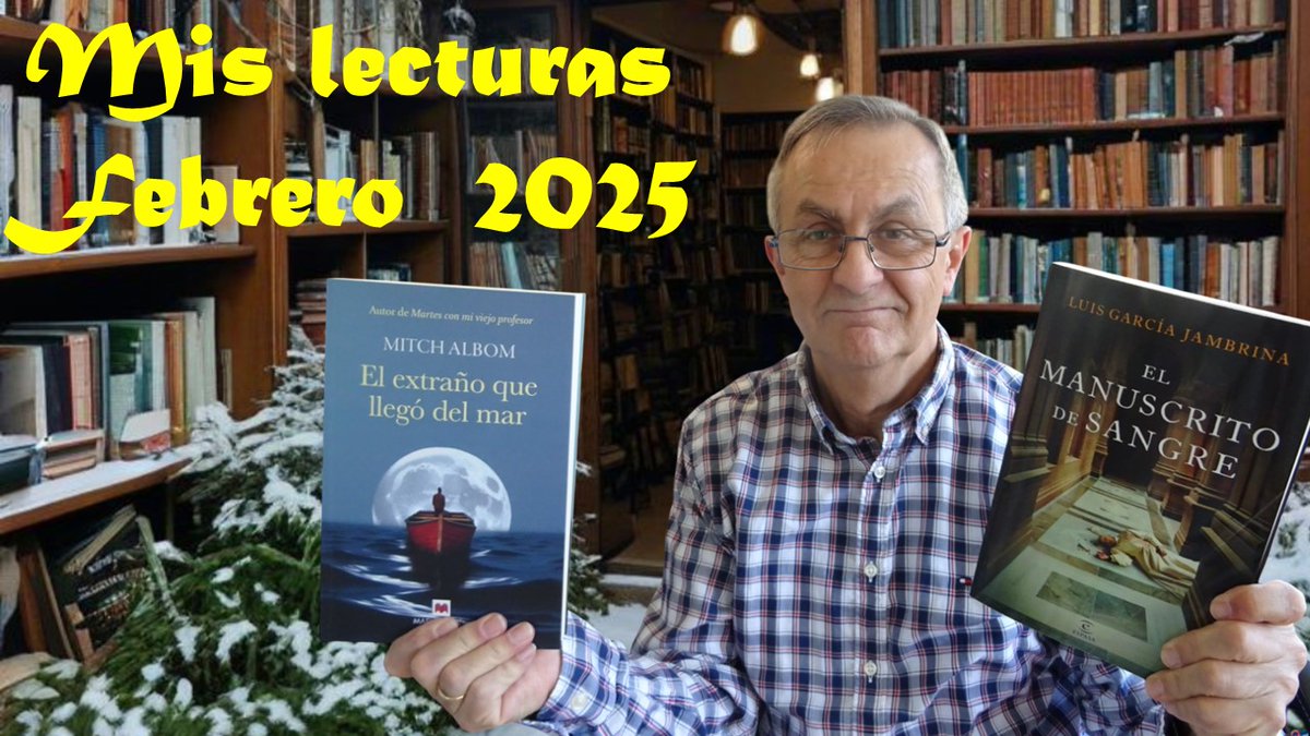 📽️   Breves vídeo reseñas de mis lecturas del mes de Febrero de 2025, ordenadas de la que menos a la que más me gustó:
youtu.be/LtfRW1mYdd0

<a href="/NagoreSuarez/">Nagore Suárez</a> <a href="/fernandezdiazok/">Jorge Fernández Díaz</a> <a href="/arturodelburgo/">Arturo del Burgo</a> <a href="/YolandaGDome/">Yolanda Guerrero</a> <a href="/jambrina_/">Luis García Jambrina</a> <a href="/BrunaHusky/">Rosa Montero</a>  <a href="/MaevaEdiciones/">Ediciones Maeva</a> <a href="/editorialespasa/">Editorial Espasa</a> <a href="/EdDestino/">Ediciones Destino</a>