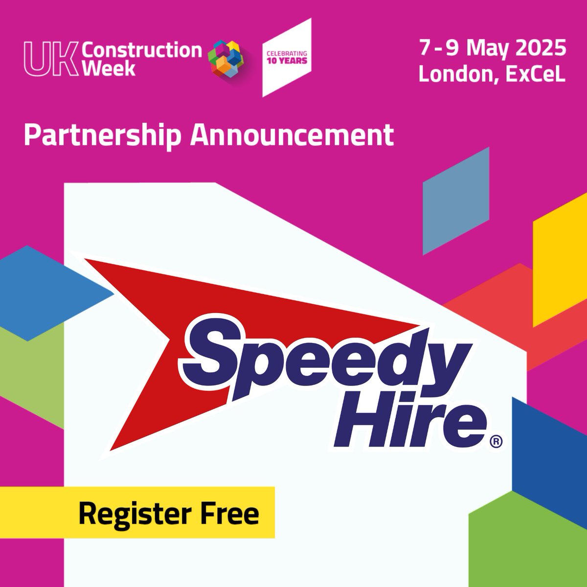 UK_CW's tweet photo. We're excited to share that Speedy Hire is now officially part of Onsite on Hire at UK Construction Week! 🏗️✨Get your ticket today for access into 6 shows! https://t.co/xFVhTLvoH5 

#UKConstructionWeek #SpeedyHire #OnsiteOnHire #ConstructionInnovation #ConstructionEquipment https://t.co/w6M4maQIgh