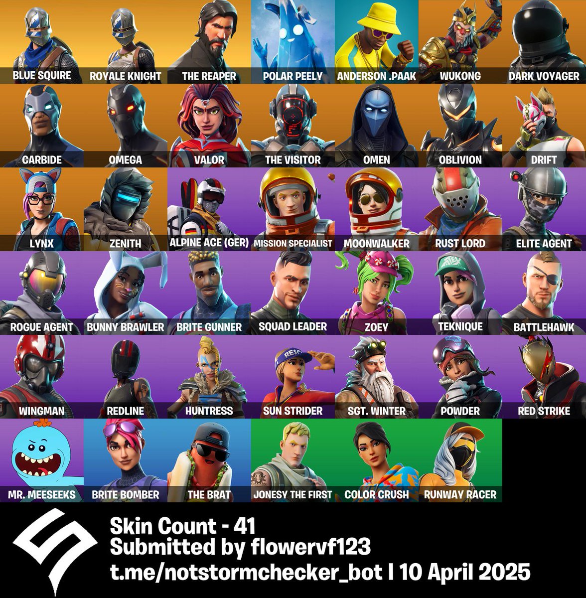 flower_vf_69's tweet photo. SELLING FORTNITE ACCOUNT
-Blue Knights
-The Reaper
-Take The L
Safe account the prev has it like 4 months
Price:40 USD https://t.co/Wv6OT2cEsk