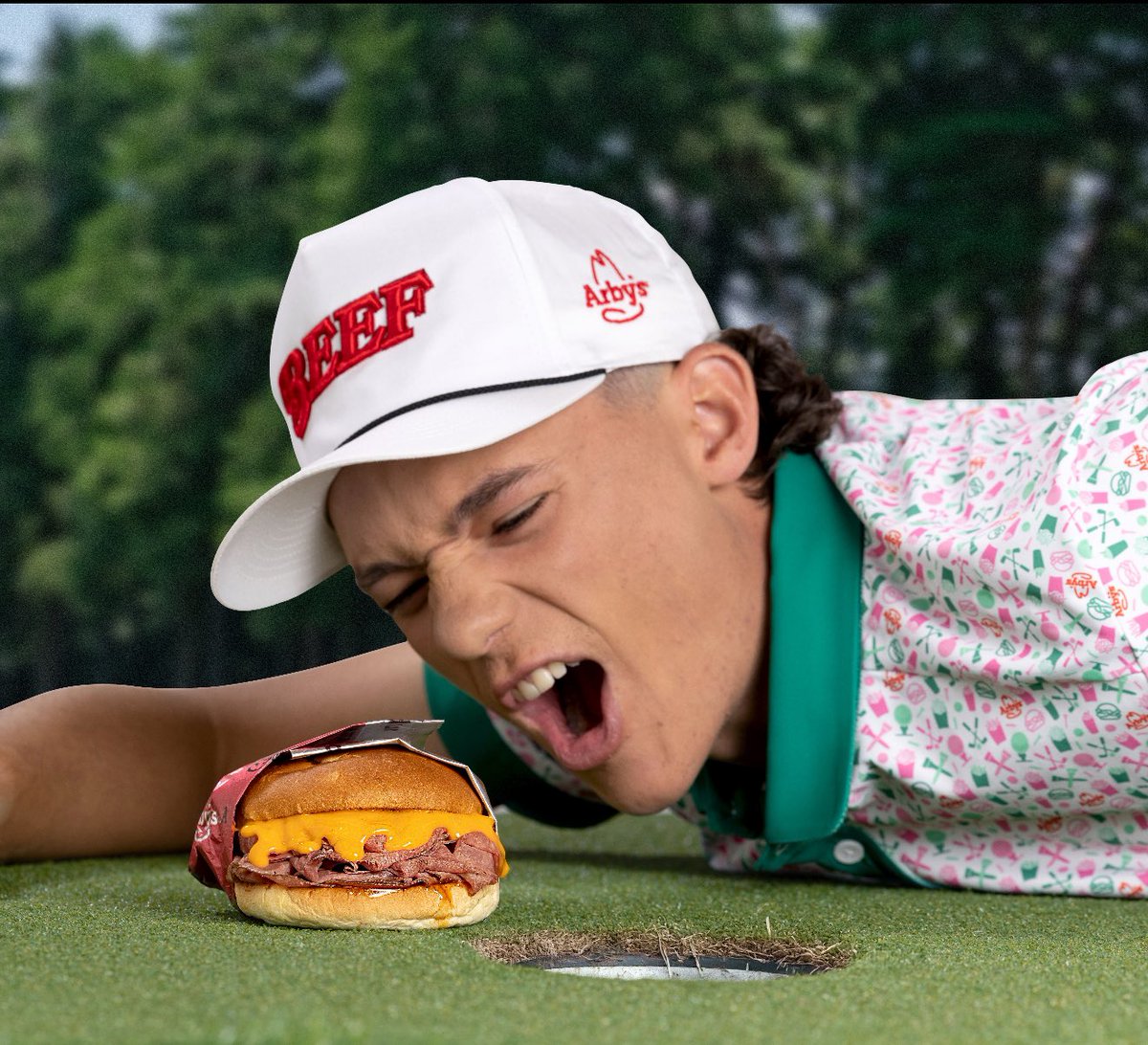 happygilmore_44's tweet photo. It's all in the hips and the gear. Strut through the clubhouse in style with @Arbys new Birdies & Beef Collection. Order now. https://
https://t.co/lmmXhImNuw
#ArbysPartner https://t.co/QVYrO2eTy0