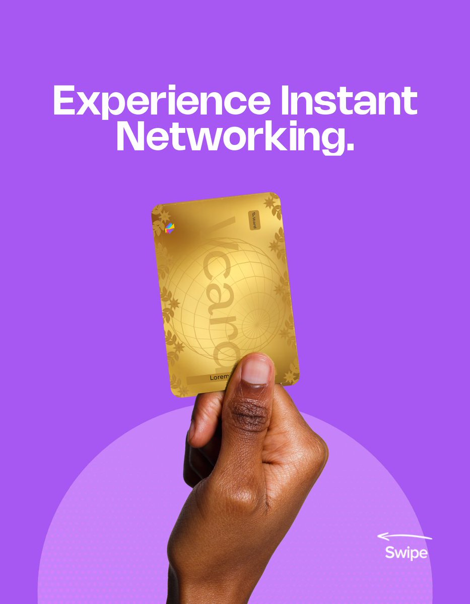 Vcard_env's tweet photo. Experience better networking with Vcard
Book you Demo today

#upgradeyournetwork #digitalnetworking #smartconnections #nextgennetworking #paperlessjourney https://t.co/uUtjI4sDhs