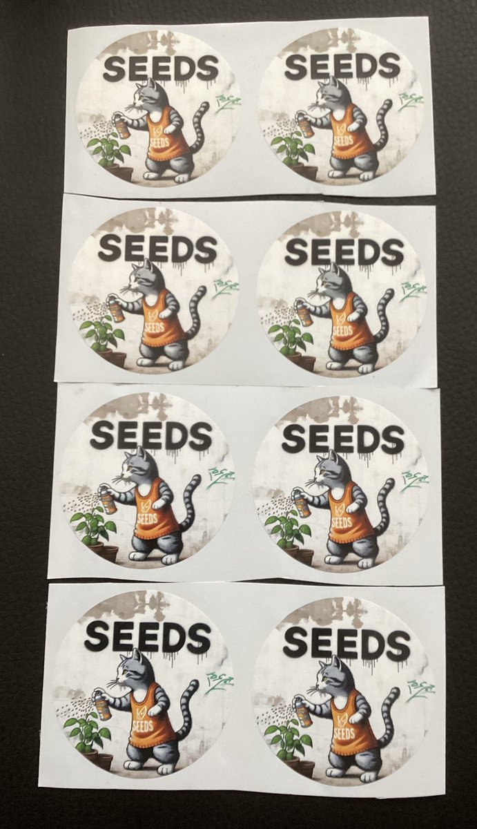 Cryptohcat's tweet photo. Loving these new designs from @Seeds_ONE Them &amp; the seed packet they arrived in are going to keep me smiling all day. https://t.co/hSBcQjk1TD