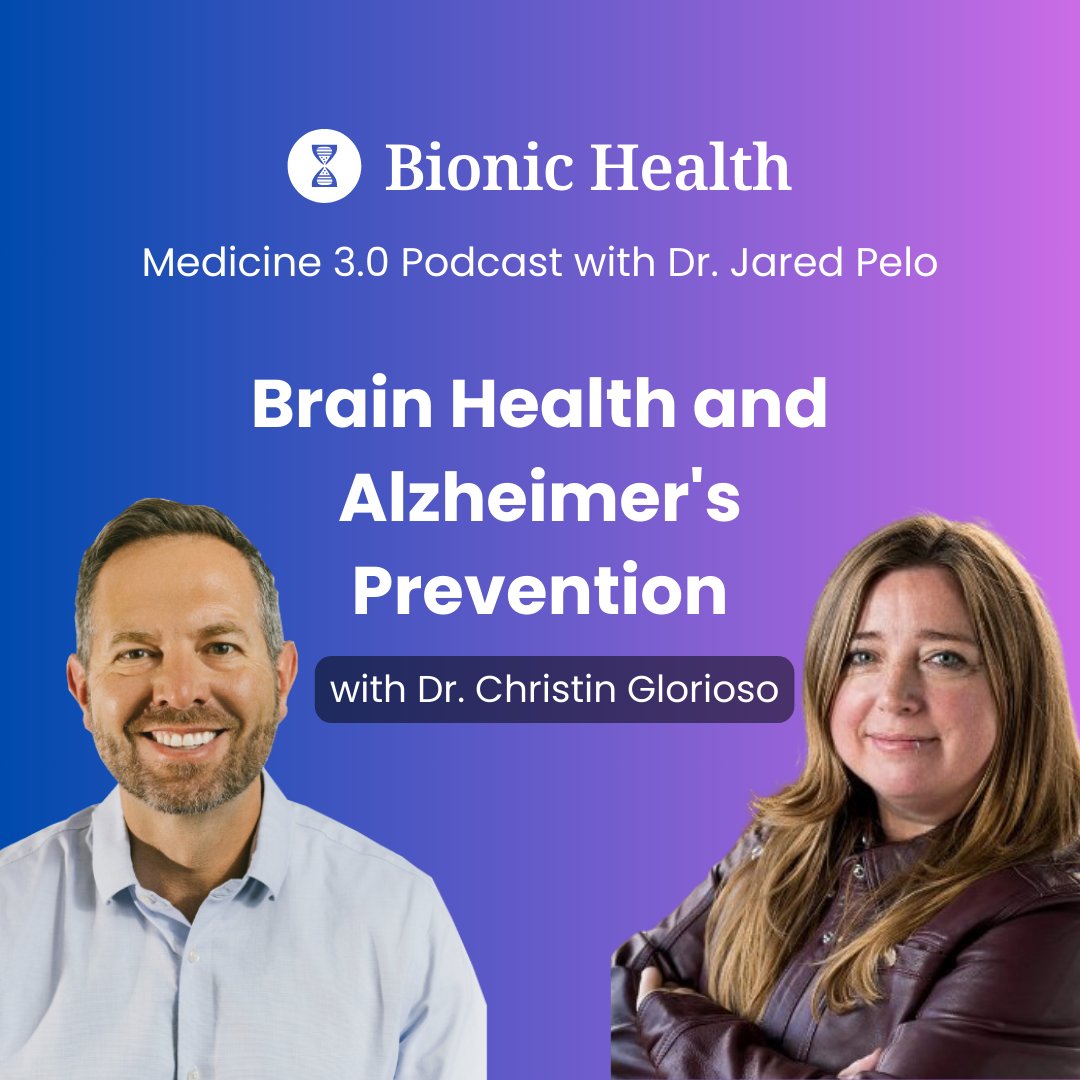 🧠 NEW EPISODE: Can we prevent Alzheimer's?

Dr. Christin Glorioso reveals how people with "younger" brains are protected from dementia—even with genetic risks! Learn the 6 key lifestyle factors that make up the 40% of brain aging YOU can control.

Listen now! #PrecisionMedicine