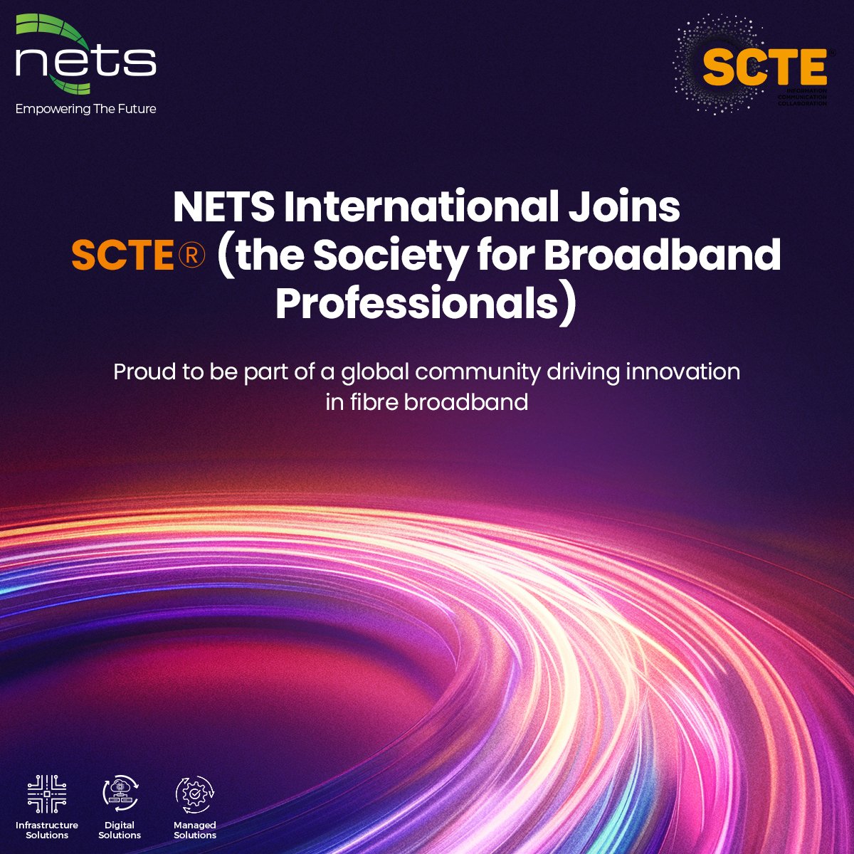 netsintgroup's tweet photo. Exciting News!
We are proud to share that NETS International is now an official member of SCTE ยฎ (the Society for Broadband Professionals)!
๐https://t.co/yYgY2vDT15
#NETSInternational #SCTEUK #FTTx #FibreOptics #Telecommuncations #Connectivity #NetworkBuild #Telecommunications https://t.co/g3WJmdKtfI