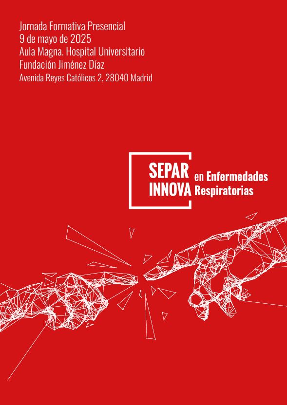 #Agenda 📆 El viernes 9 de mayo acogeremos la celebración de la Jornada SEPAR Innova en Enfermedades Respiratorias. Una cita que no será solo un evento formativo, sino una experiencia inmersiva diseñada para provocar el intercambio de ideas y soluciones disruptivas