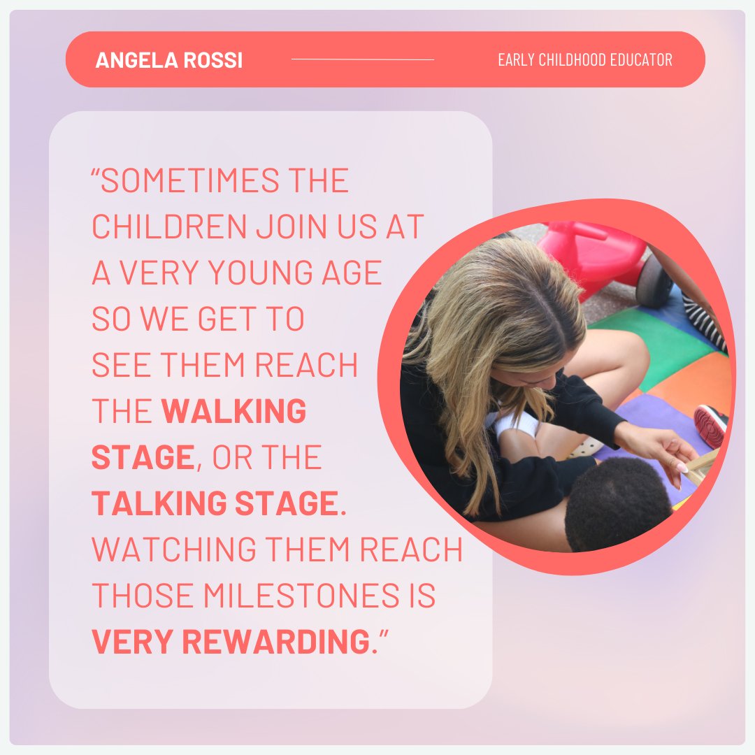 LEF's mission would not be possible if not for the help we get from so many friendly faces. Let's explore one of the many helpful hands of LEF, and meet Angela! She is a #RCE that focuses on teaching through play. 
Angela helps children reach milestones such as talking &amp; walking!